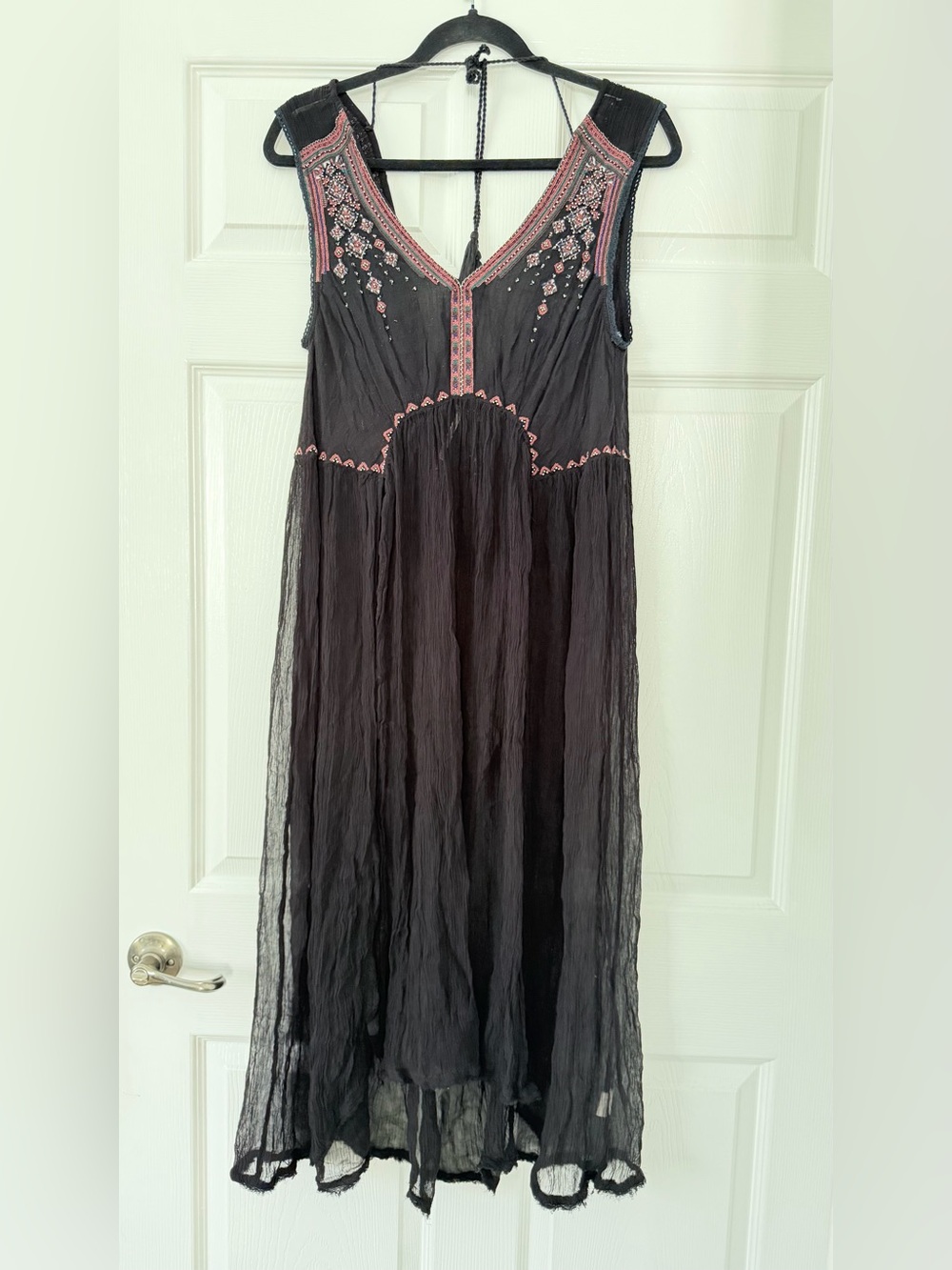 Free People See You Smile Embroidered Maxi Tank - Picture 6 of 8